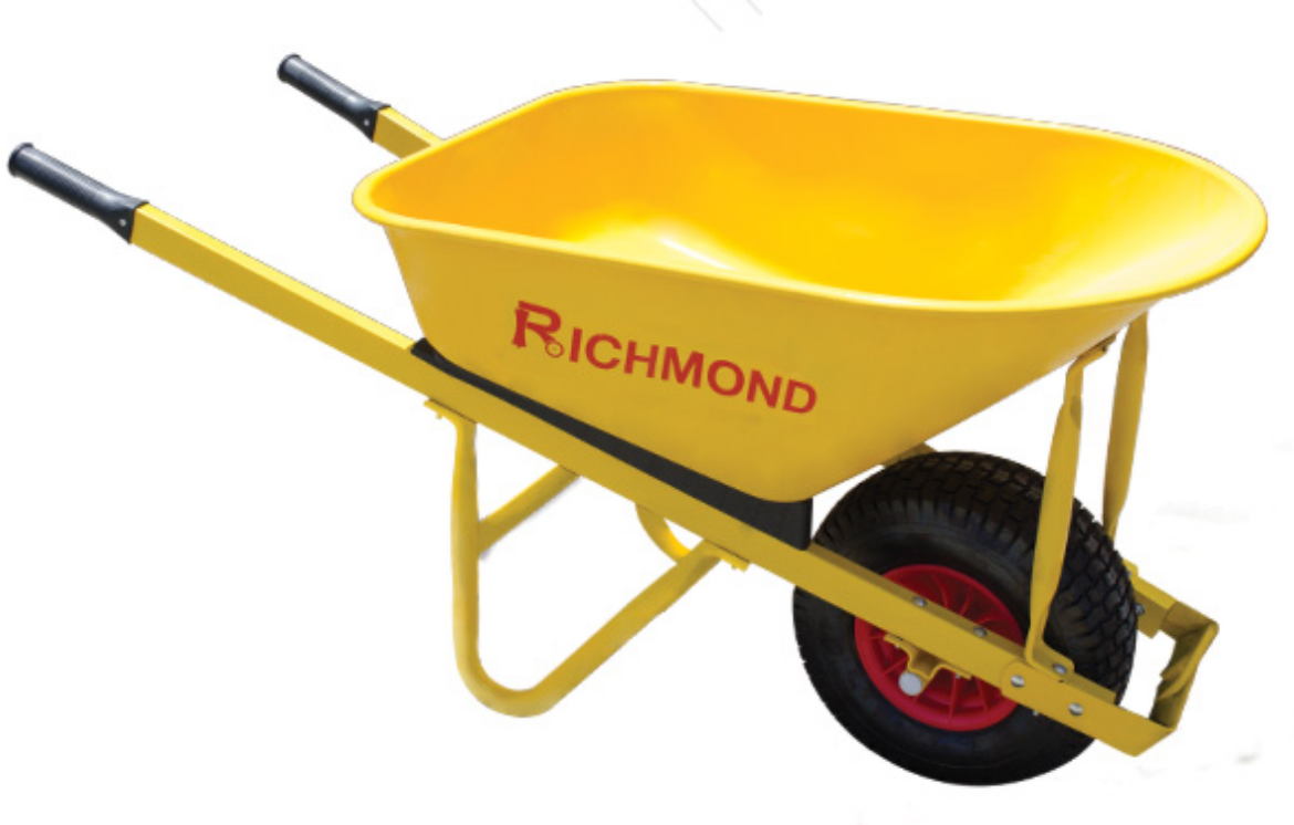 Picture of Wheelbarrow - Steel tray, 16x6.50-8 plastic centre puncture proof wheel (WBR206)