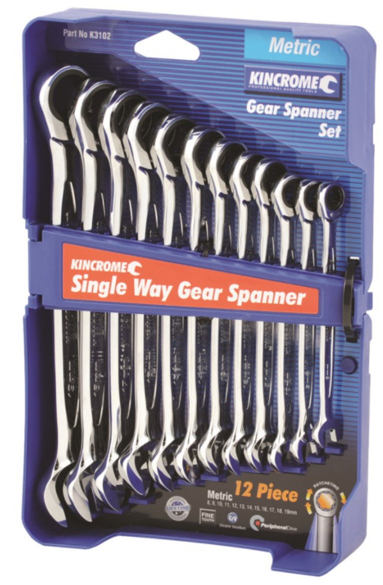 Picture of KINCROME Combination Gear Spanner Set 12 Piece