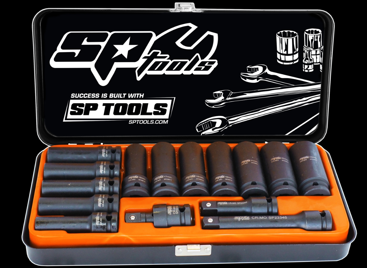 Picture of SOCKET SET DEEP IMPACT 1/2" DR 6PT 15PC METRIC