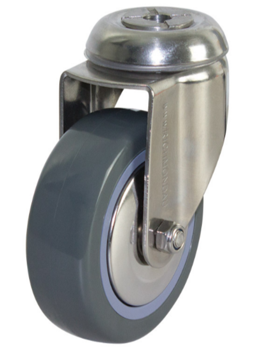 Picture of 100mm Poly Nylon Wheel 100kg Capacity Castor (S4478)