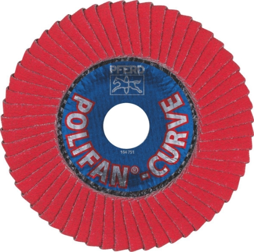 Picture of PFERD 5"XM-11MM POLIFAN FLAP DISC SGP CERAMIC - STEEL / INOX PFR 125 CO 60 SGP-CURVE M