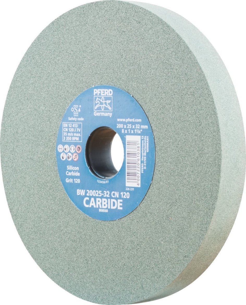 Picture of PFERD 200MM/8"  X 25MM  BENCH GRINDING WHEEL 120 GRIT ALUMINIUM OXIDE