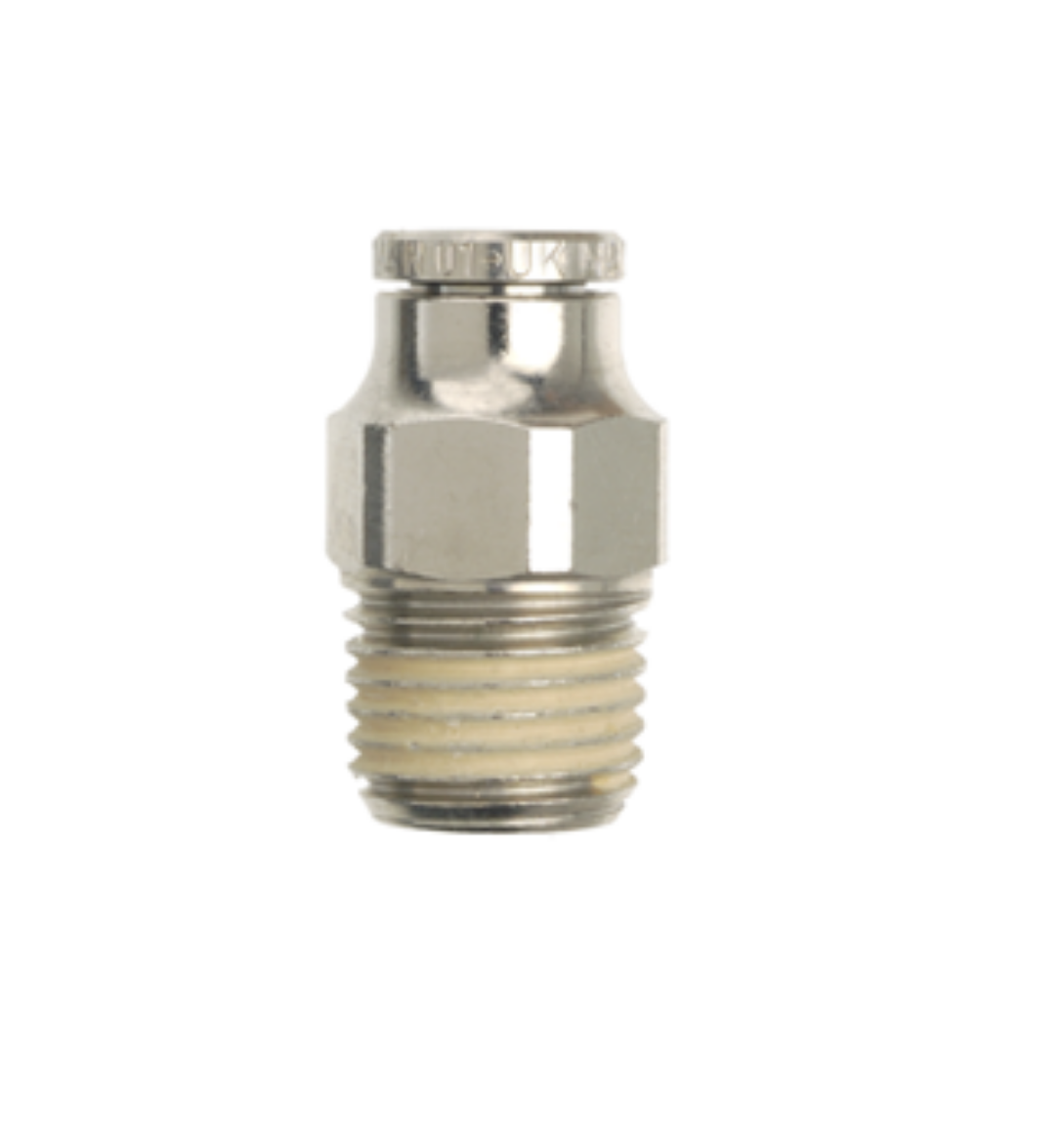 Picture of QFM3NP 8mmx1/4 MI BSPT Nickel Plated Adaptor