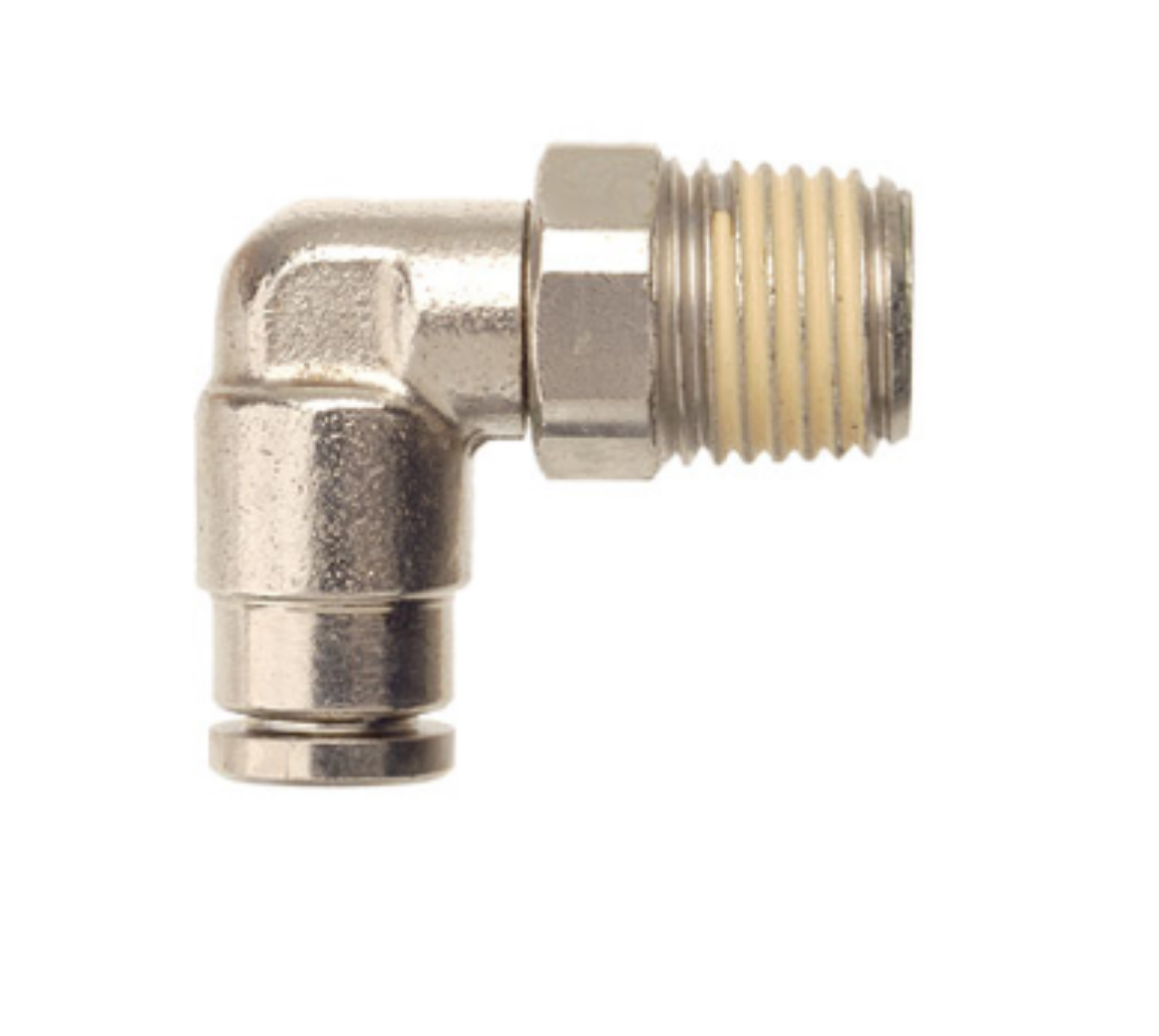 Picture of QFM5NP 8mmx1/8 MI BSPT Swivel Elbow Nickel Plated