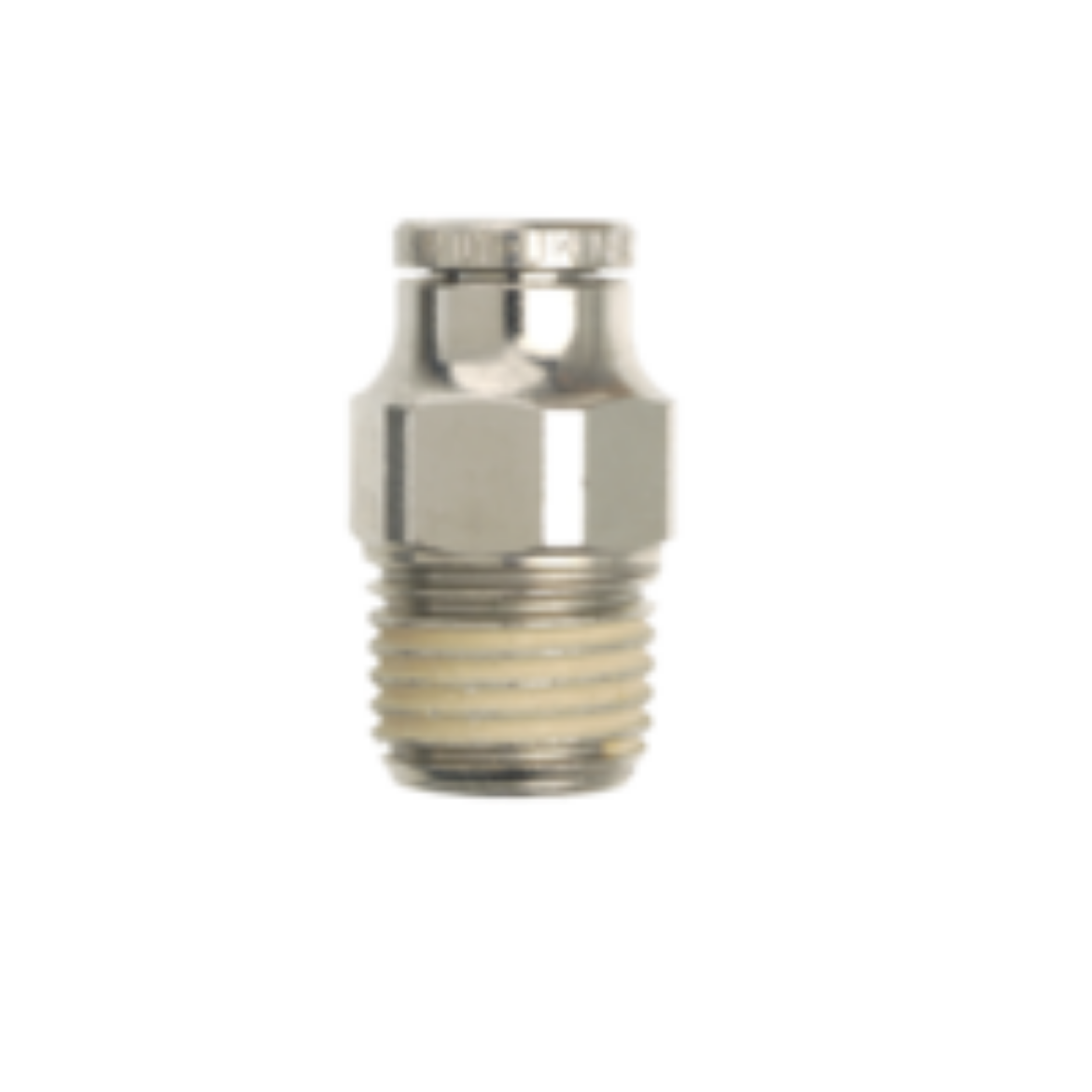 Picture of QFM3NP 10mmx1/4 MI BSPT Nickel Plated Adaptor