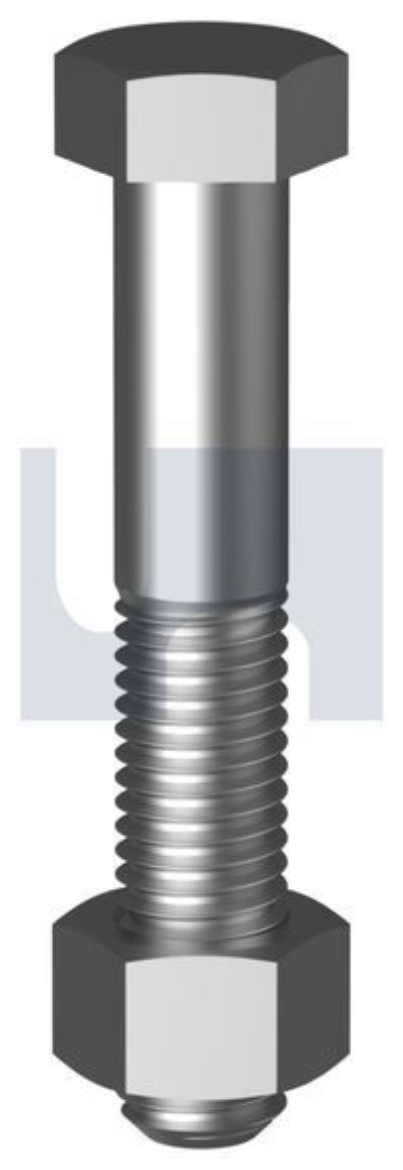 Picture of M8X75 GALVANISED 4.6 HEX BOLT & NUT