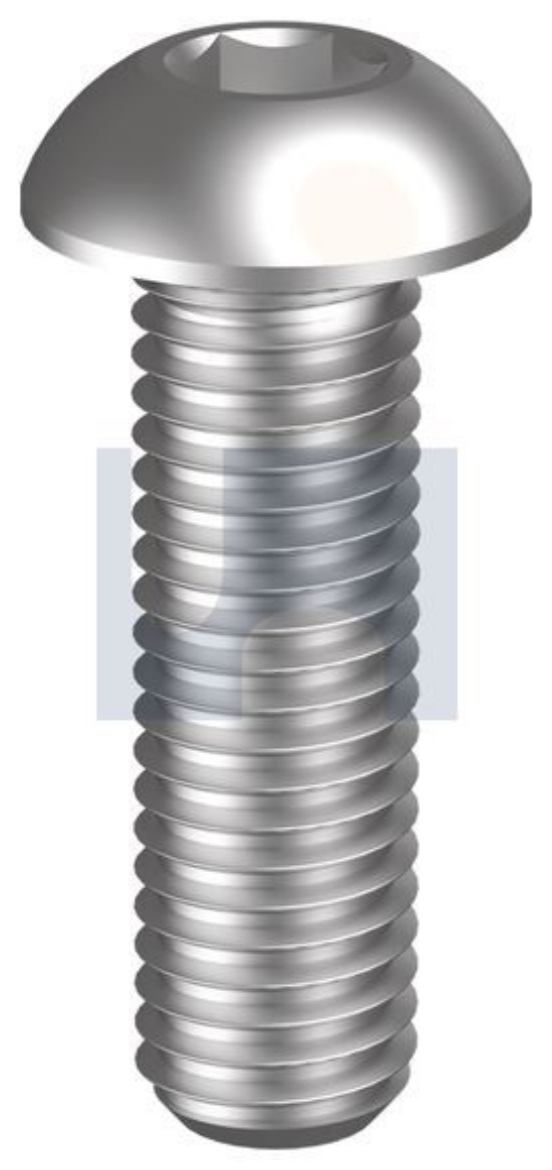 Picture of M6 X 50 Button Head Socket Screw 304 Stainless