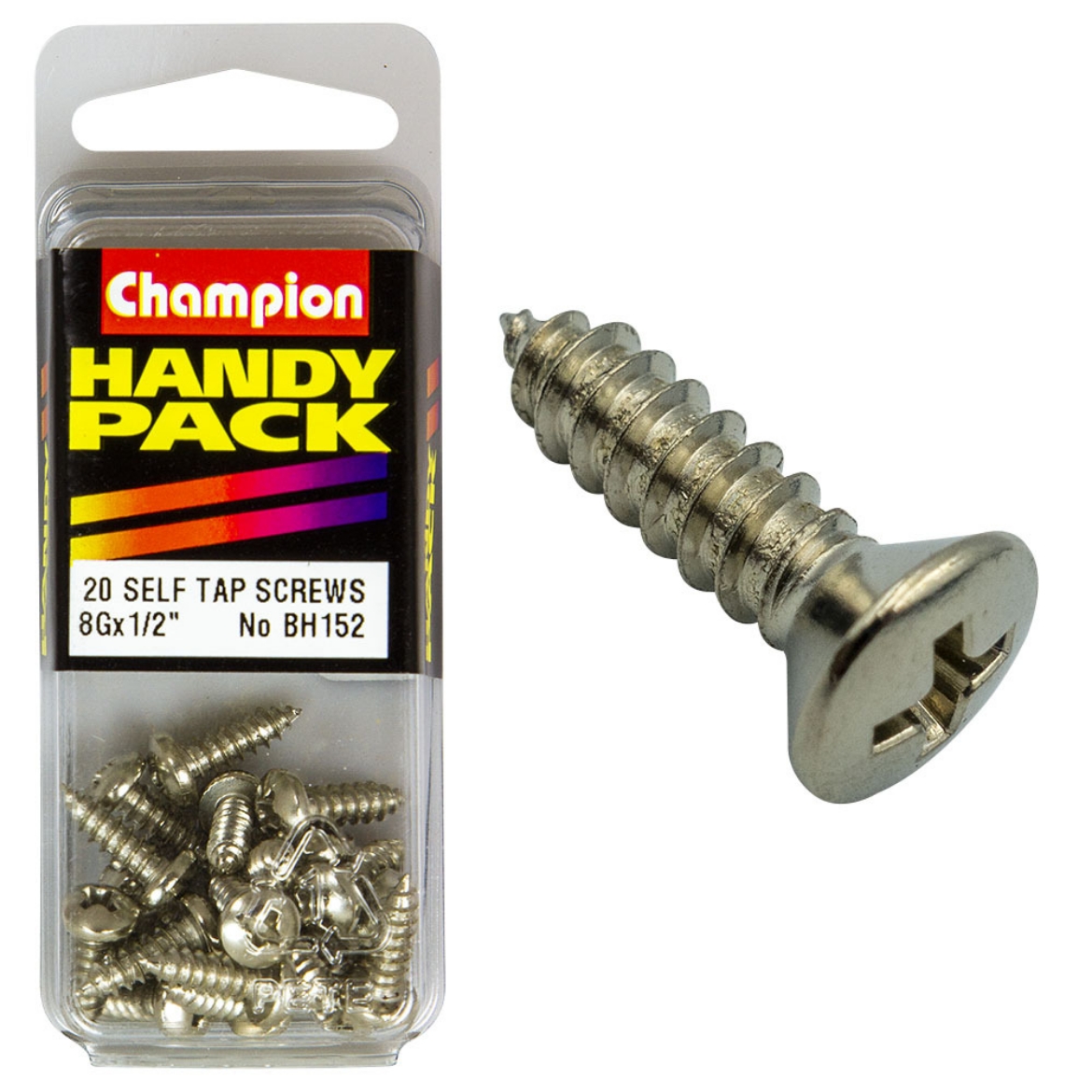 Picture of Handy Pk Self Tap Screw pan head 8g x 1/2 CST (Pkt.20)