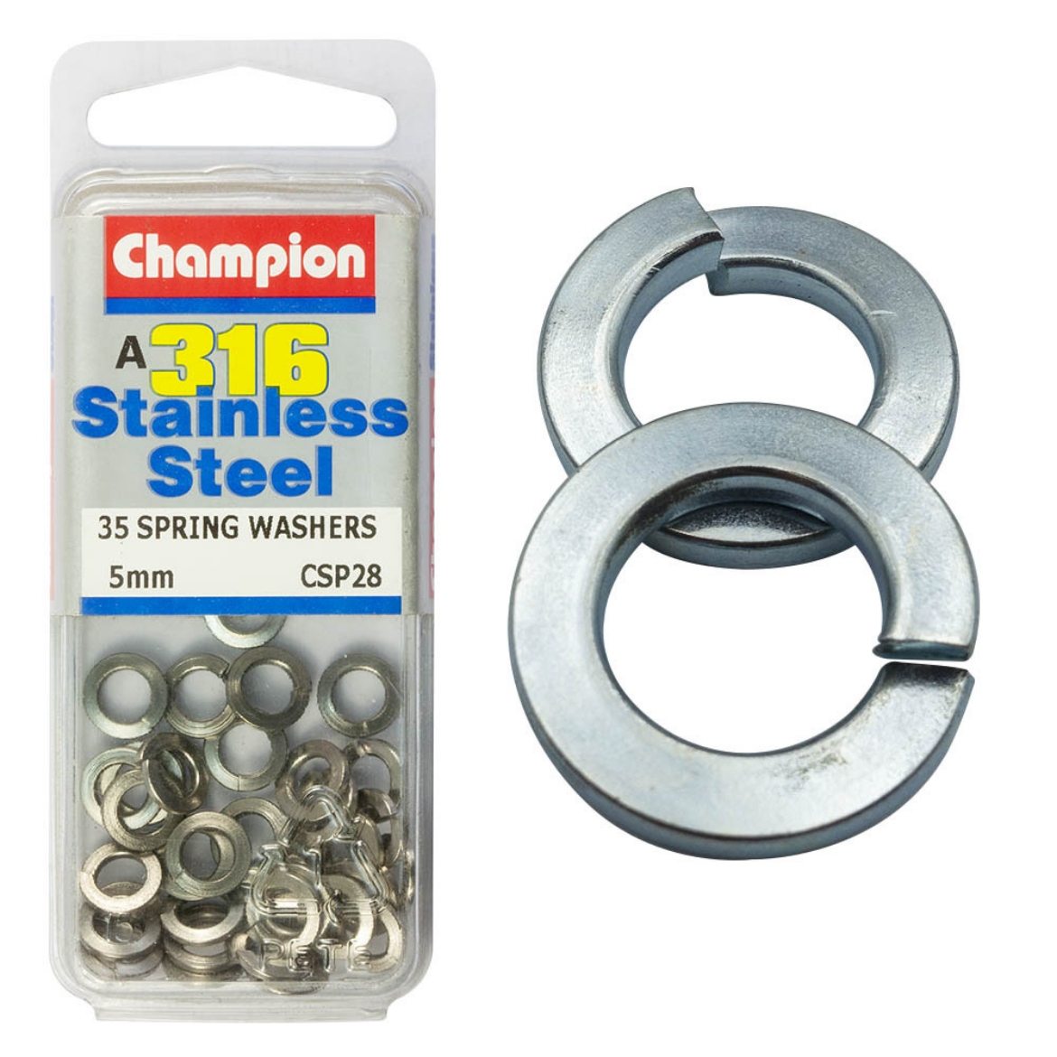 Picture of SPRING WASHERS 5MM STAINLESS STEEL (PKT.35)