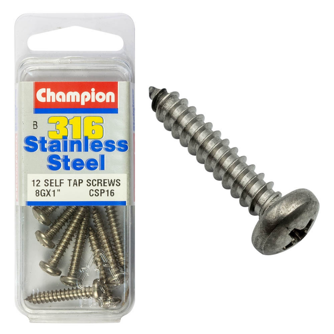 Picture of SELF TAPP SCREWS-PAN 8G x 1 (Pkt.12)