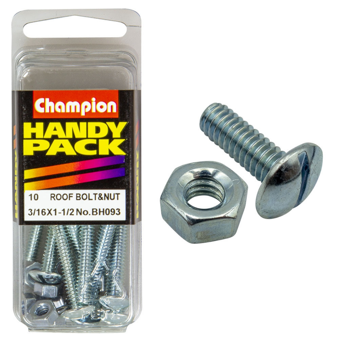 Picture of Handy Pk Roof Bolt/Nut 3/16x1-1/2 CRB (Pkt.10)