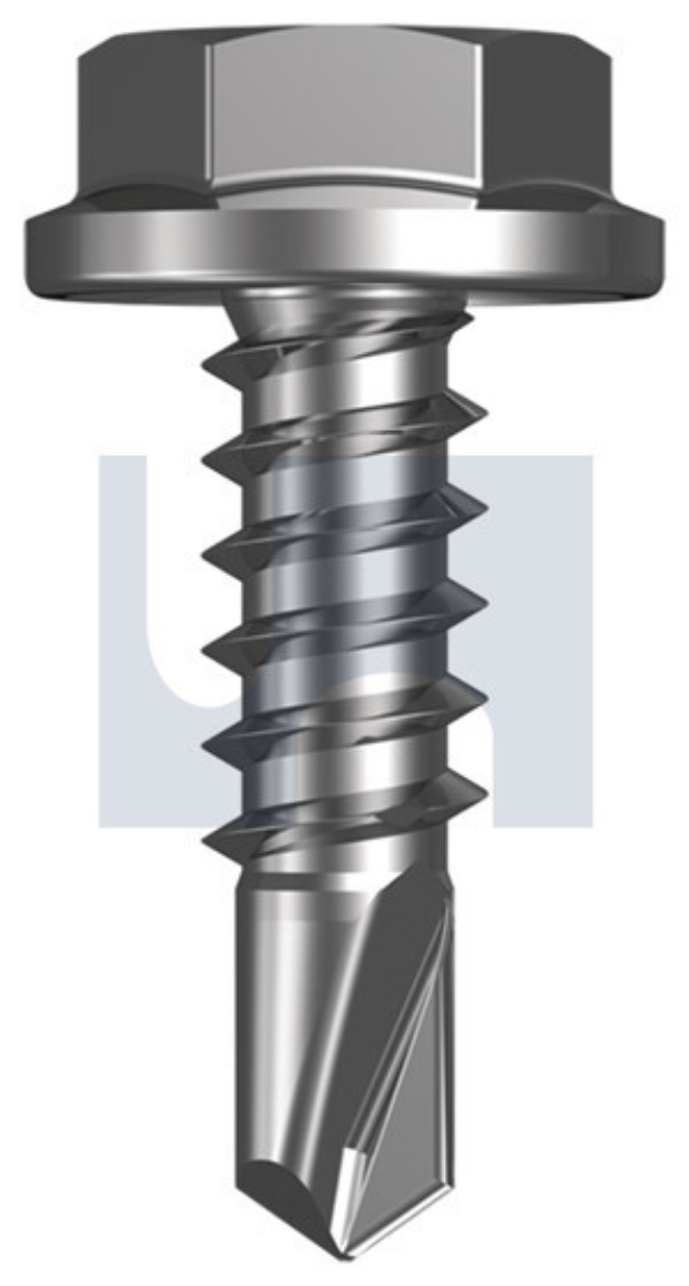 Picture of Metal Self Drilling Screws Flanged Hex CL4: #10-16 x 16