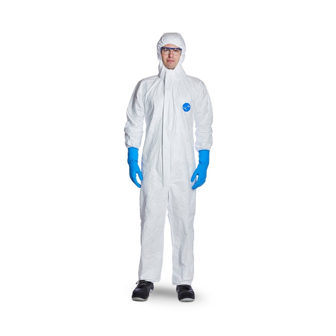 Picture of DuPont Tyvek 500 DuPont Tyvek 500 Disposable Coveralls White Size XL Disposable Coveralls White Size XL