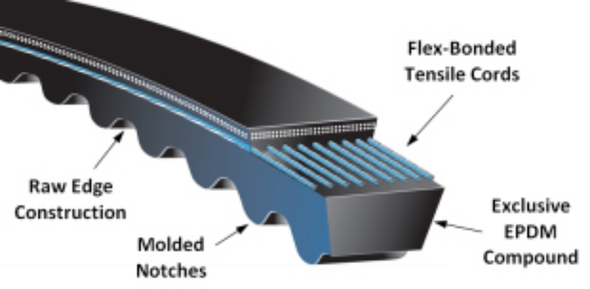 Picture of GATES TRI POWER RAW EDGE V-BELT