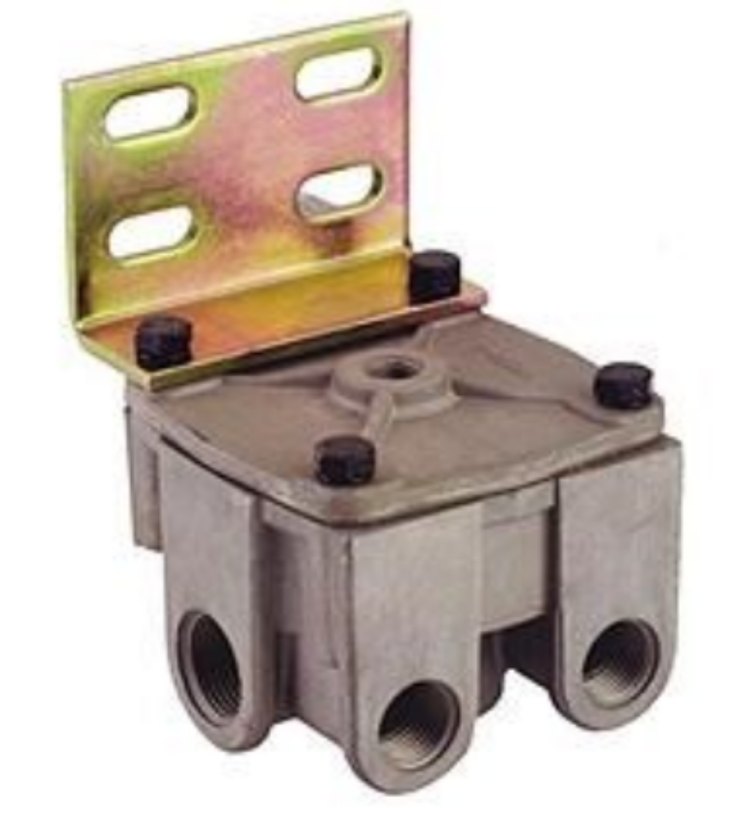 Picture of RELAY VALVE  R12H STYLE 4PSI CRACK PRESSURE WITH BRACKET 
(REPLACES 102931, 103008, 103009) (103065 No Bracket)