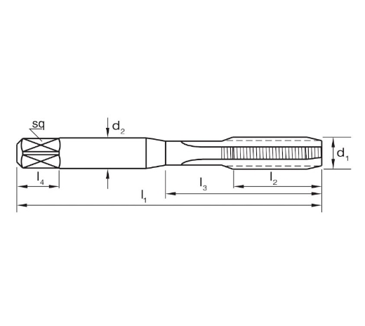 Picture of TAP T901 M 6x1 SET 3 Pce STRAIGHT ISO529 HSS