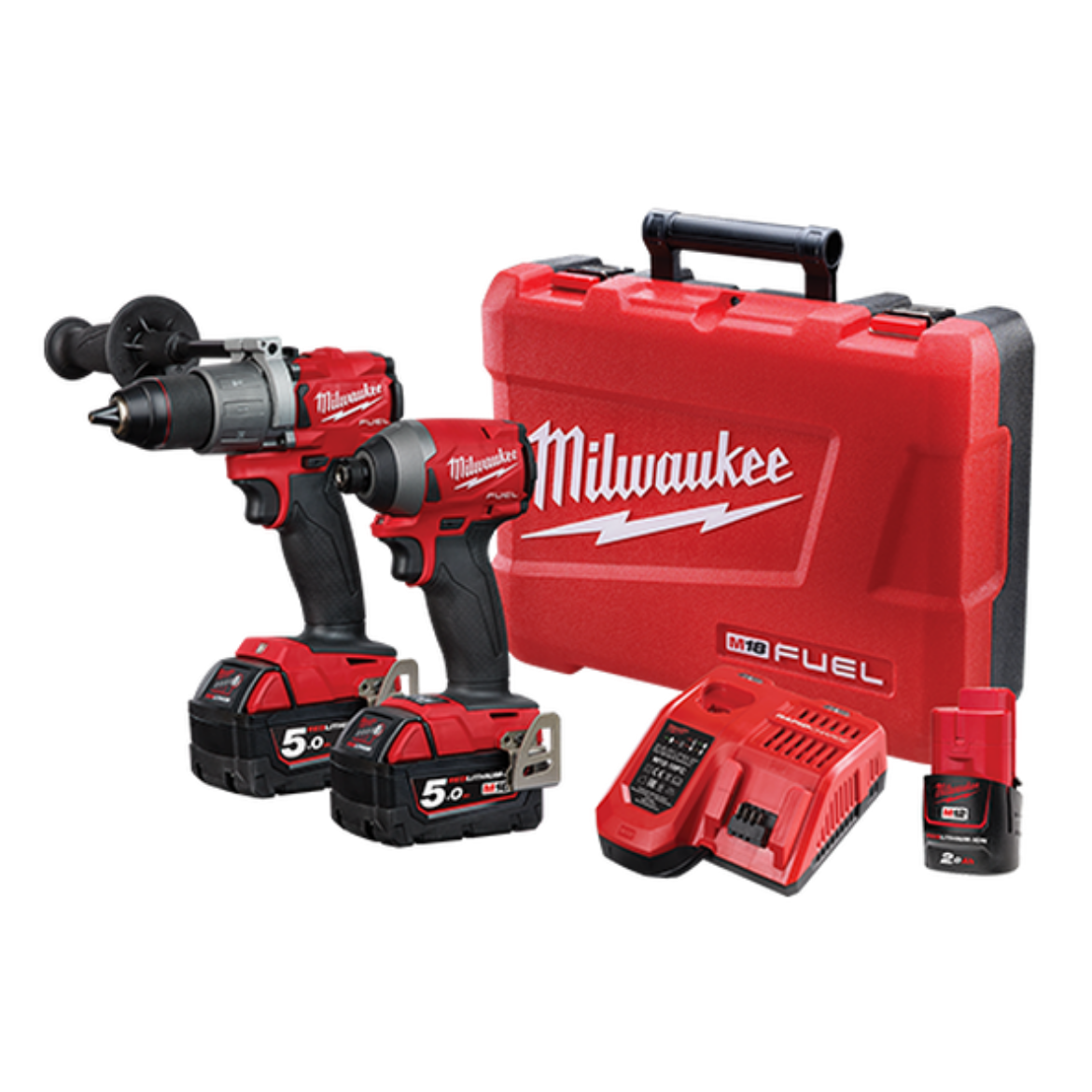 M18FPP2A2 502C MILWAUKEE GEN III FUEL 18V 2 PIECE 5AH COMBO