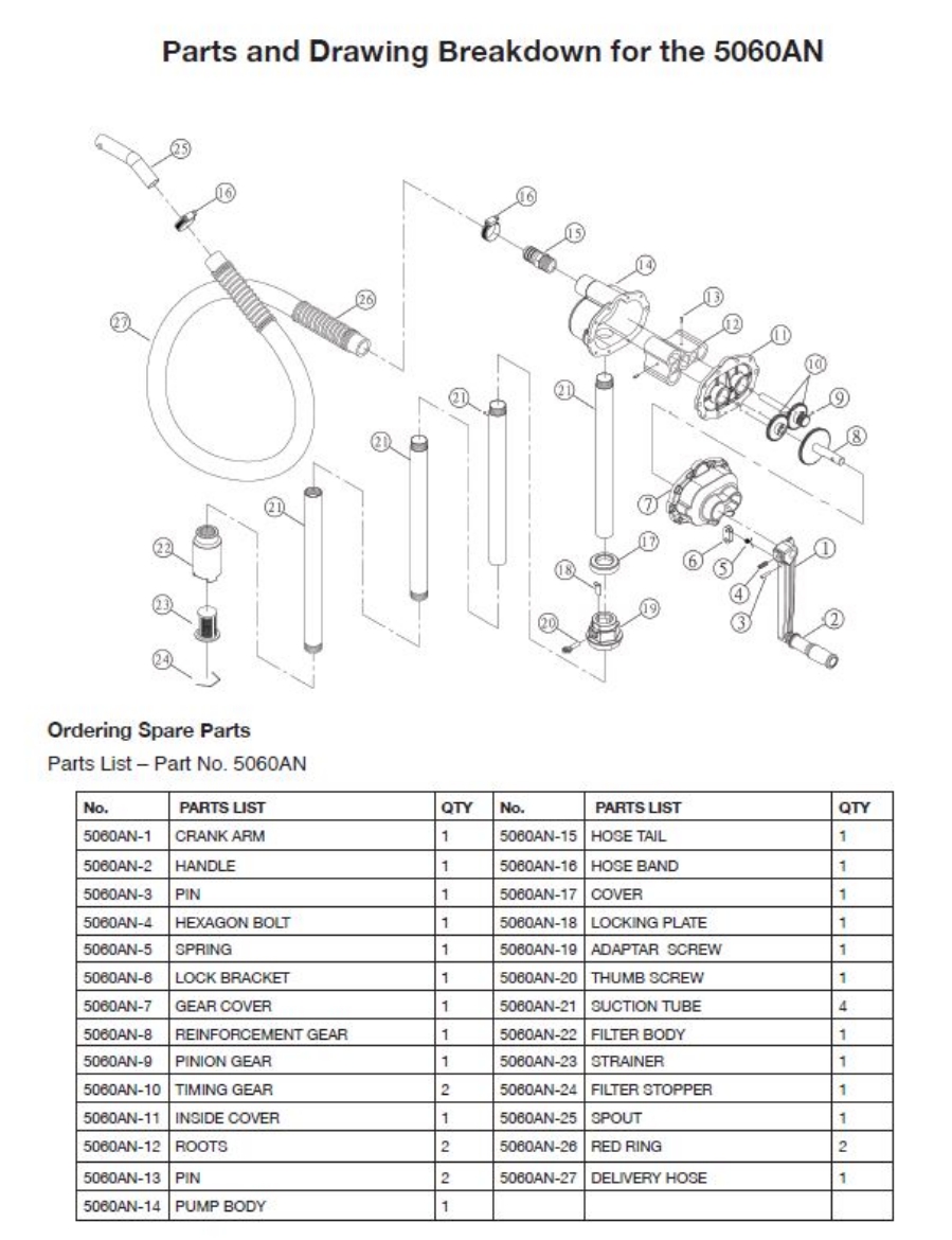 Picture of ALEMLUBE Complete Bung Adaptor -  To Suit 5060AN Hi Speed Refuelling Drum Pump