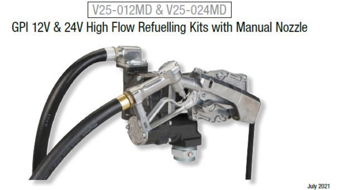 Picture of 12V HI FLO PUMP KIT W/MAN NOZZLE (Replacement for M3025-ML)