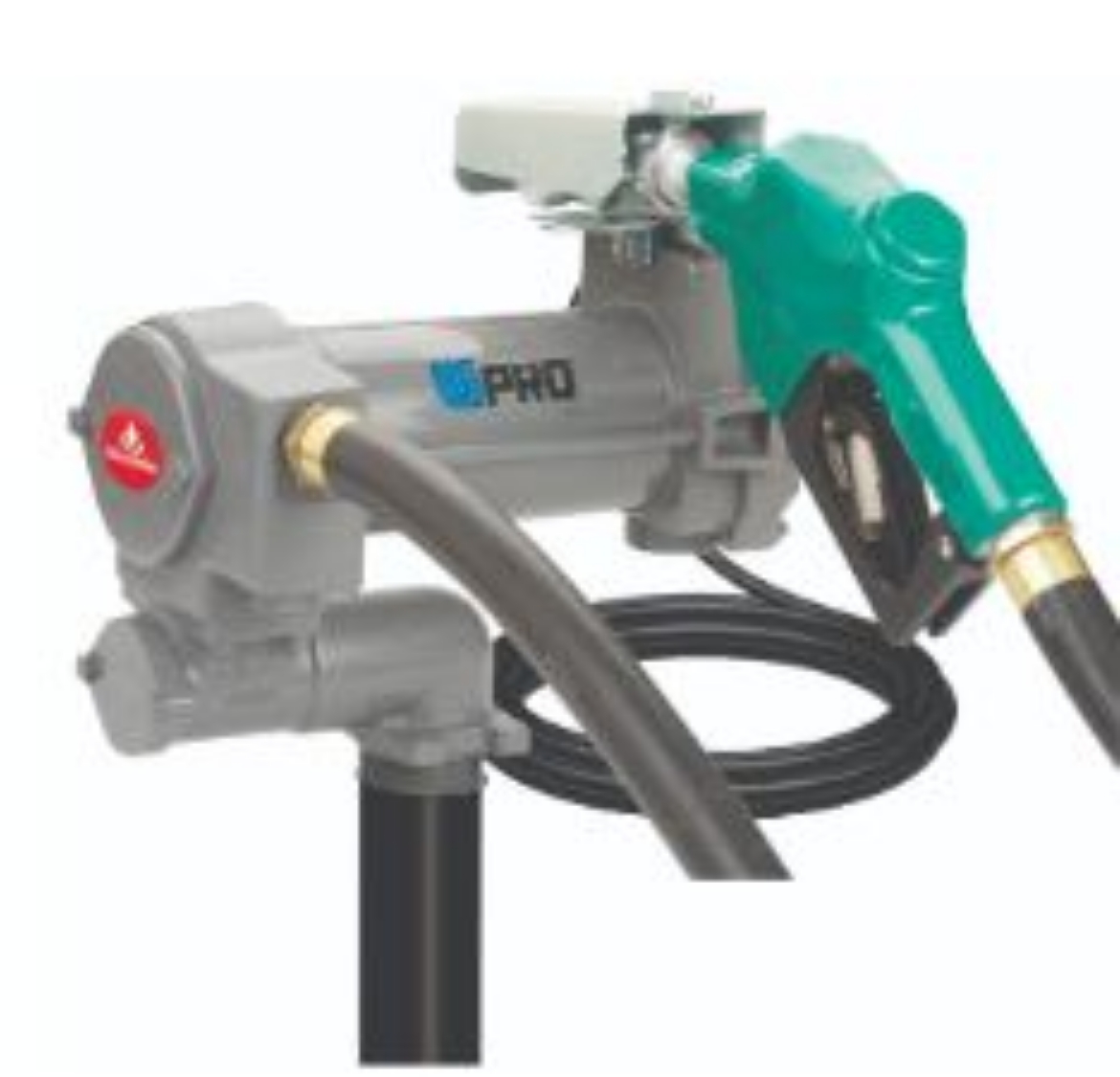 Picture of ALEMLUBE 24V GPRO  DIESEL DRUM PUMP AUTO NOZZLE 94LPM