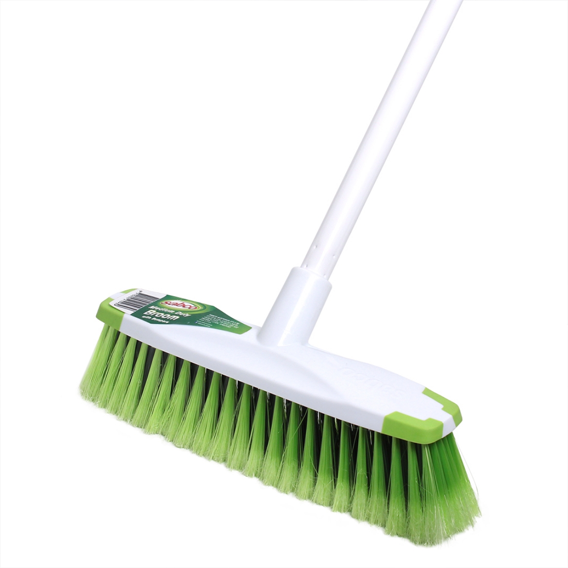 Picture of Sabco Medium Duty White Broom With Protective Bumpers