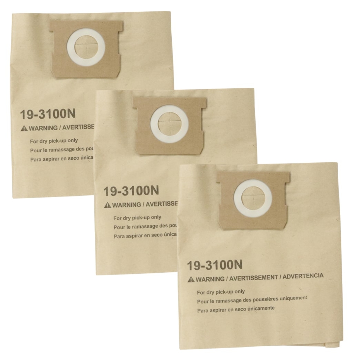 Picture of VACUUM CLEANER BAGS (3/PKT) SUIT 20L STAINLESS STEEL VACUUM SP020