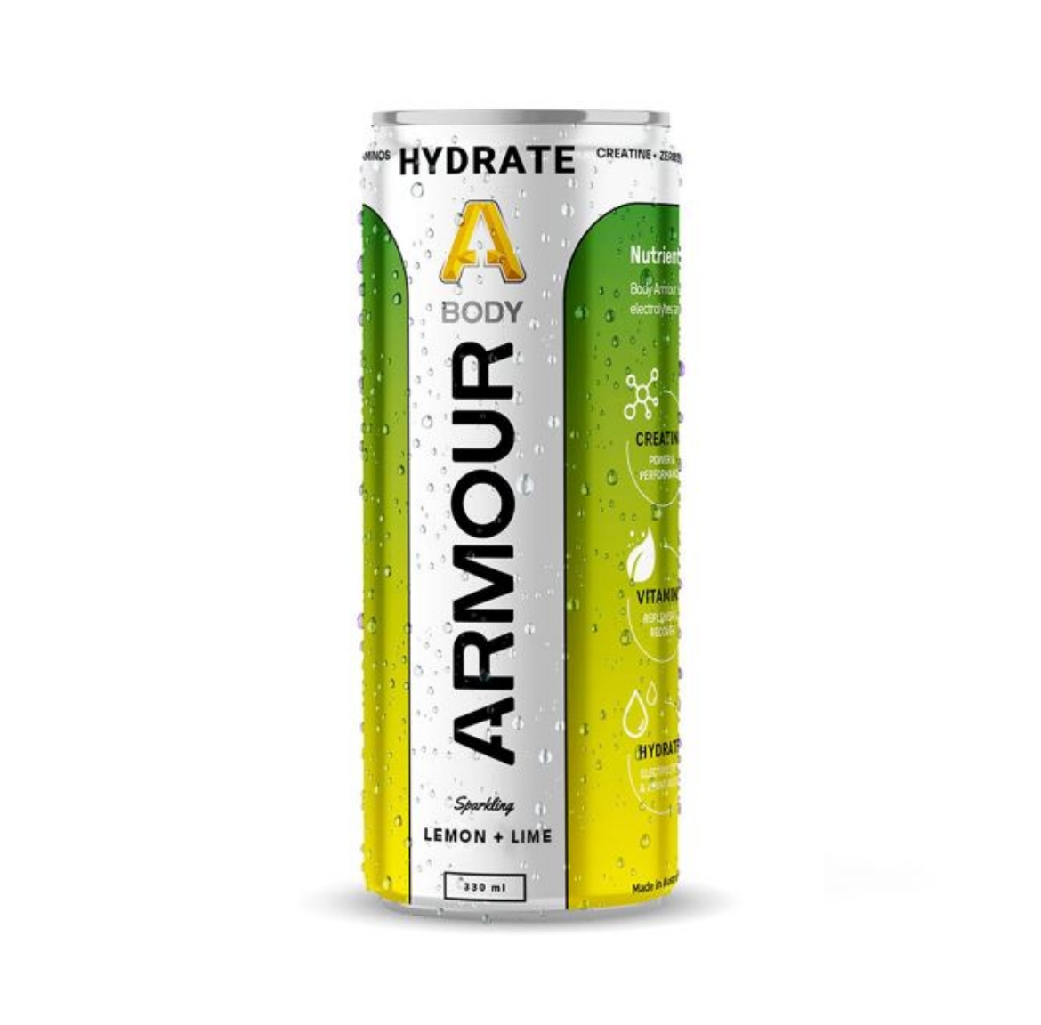 Picture of BODY ARMOUR Hydrate+ Zero Sugar Can - Lemon & Lime