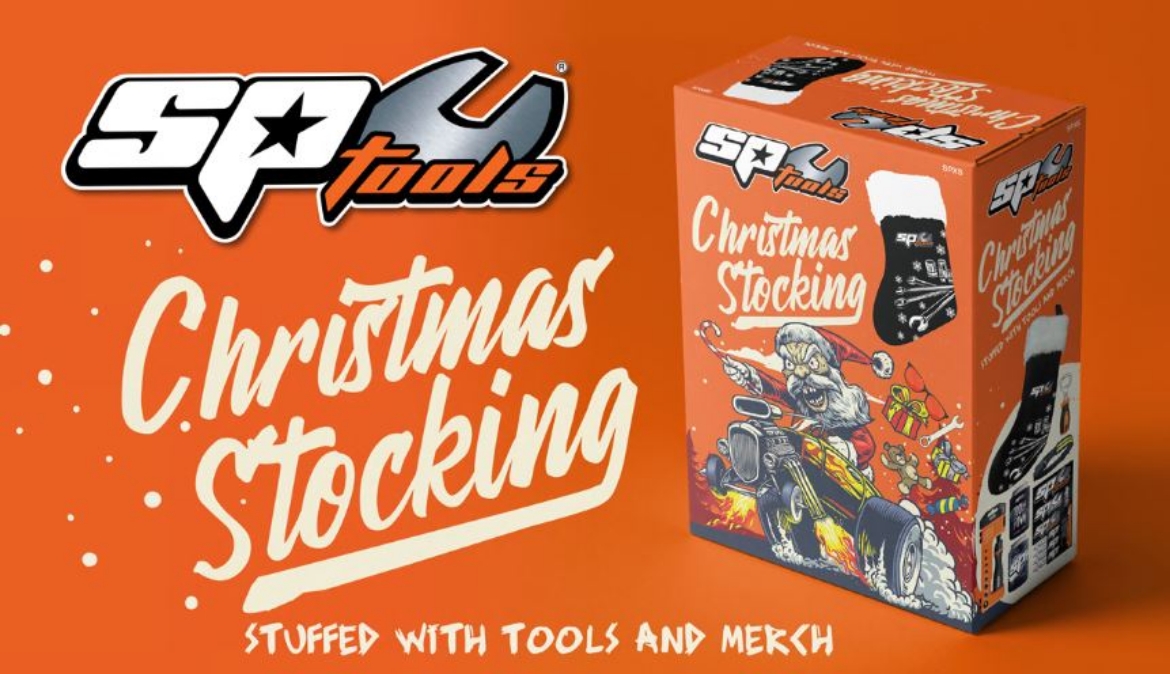 Picture of SP Tools Christmas Stocking Stuffed with Tools and Merch