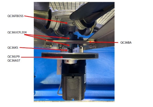 Picture of QUIETAIRE BEARING AND HOUSING COMPLETE TO SUIT QC36V