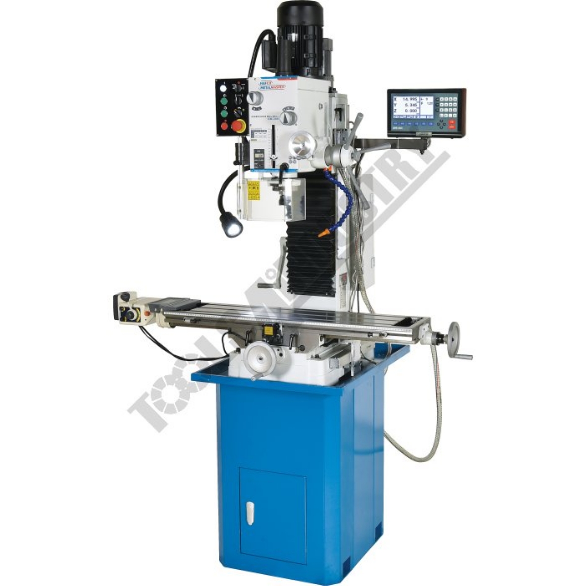 Picture of HM-48B MILL DRILL - GEARED & TILTING HEAD WITH DIGITAL READOUT SYSTEM TABLE TRAVEL: (X) - 670MM (Y) - 205MM (Z) - 380MM