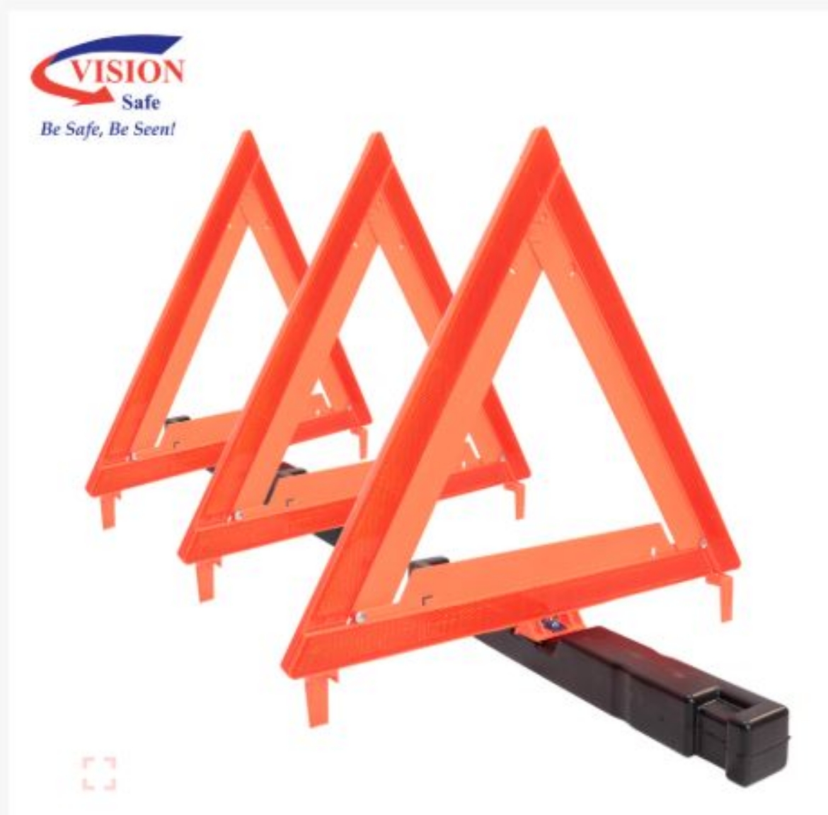 Picture of Reflective Warning Triangles - Folding (Set of 3)