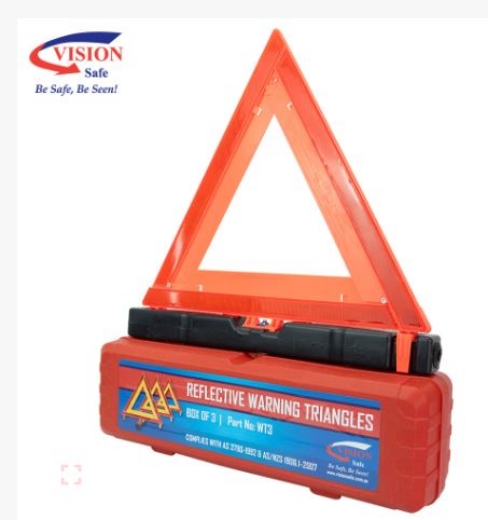 Picture of Reflective Warning Triangles - Folding (Set of 3)